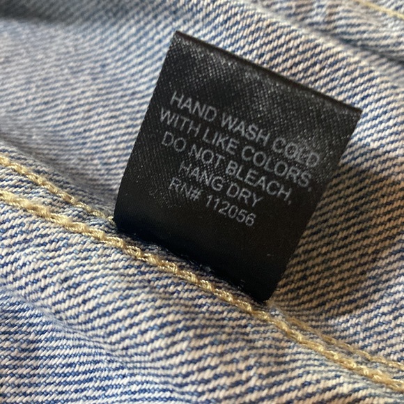 Zenana Jean Jacket with Stars; Size L - Picture 8 of 8